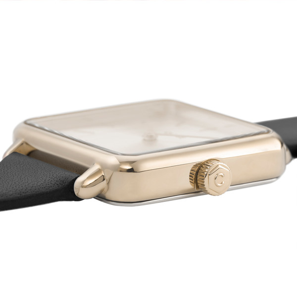 La Garonne Gold Lederband Schwarz CL60004