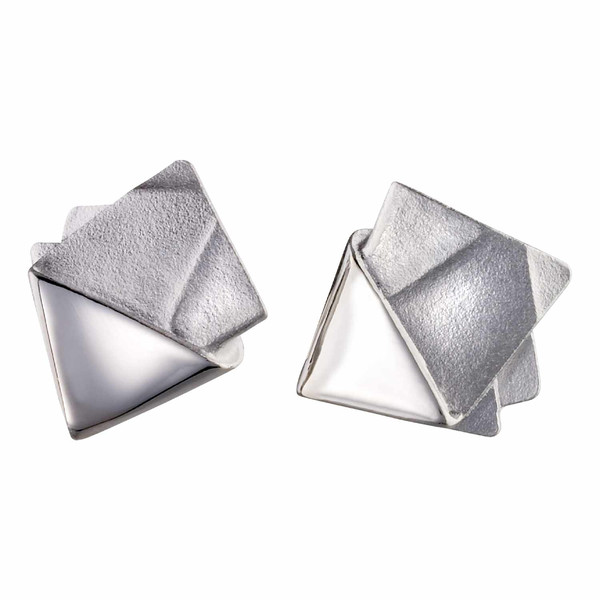 Lapponia Ohrstecker 672084 Origami 84 Silber - Produktbild