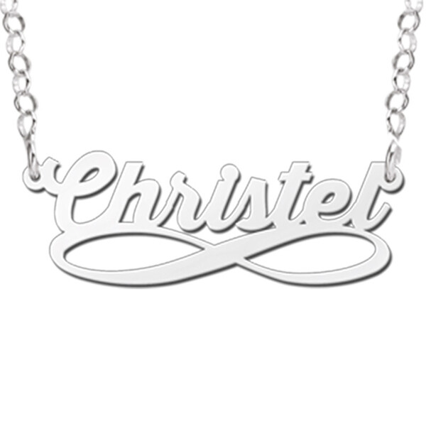 Iinfinity Namenskette aus Silber zum Konfigurieren - Produktbild