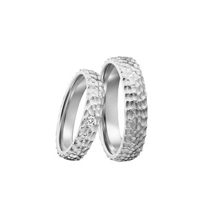 Trauringe Silber Eheringe Hammerschlag 925 Gravur...