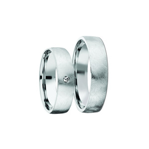 Trauringe Silber Eheringe Eismatt 925 Gravur Brillant...