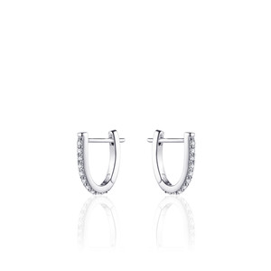 Kreolen 925 Sterling SIlber mit Zirkonia Steinen...