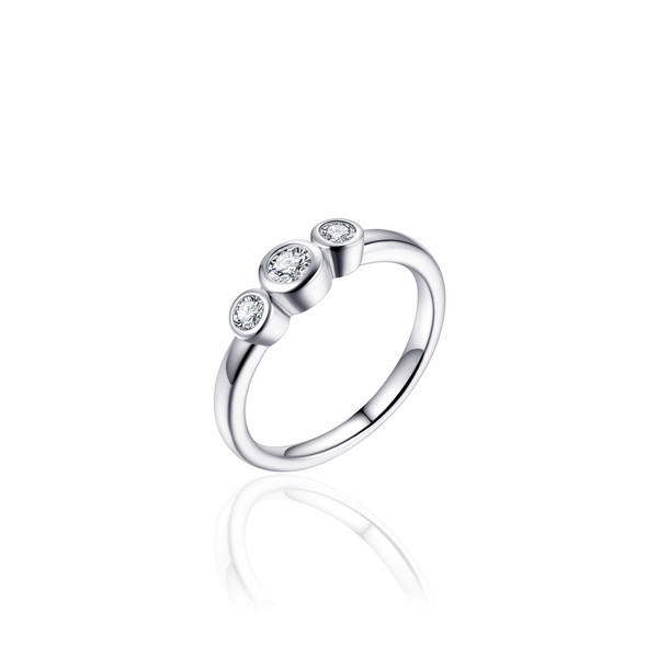 Damen Ring 925 Sterling Silber mit Zirkonia Steinen HELGI-R378