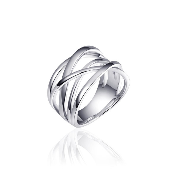 Damen Ring 925 Sterling Silber rhodiniert HELGI-R083