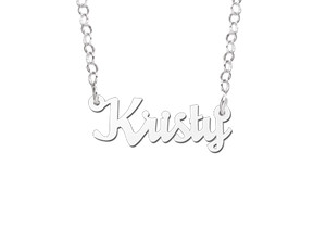 Namenskette Silber Modell Kristy Kinderkette zum...