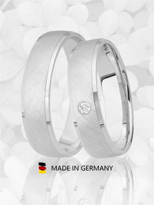 Trauringe Eheringe Gold Weißgold - GH-03W Produktbild