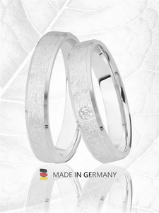 Trauringe Eheringe Gold Weißgold - GH-06W Produktbild