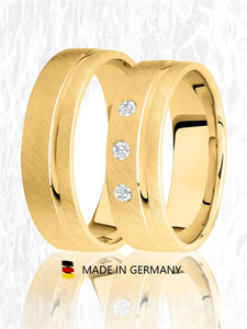 Trauringe Eheringe Gold Gelbgold - GH-030G Produktbild