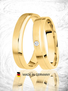 Trauringe Eheringe Gold Gelbgold - GH-032G Produktbild