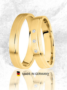 Trauringe Eheringe Gold Gelbgold - GH-033G Produktbild