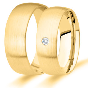 Trauringe Eheringe Gold Gelbgold - GH-059G Produktbild