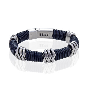 Herren Armband Leder geflochten Produktbild