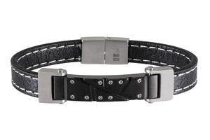 Herren Armband Leder geflochten Produktbild