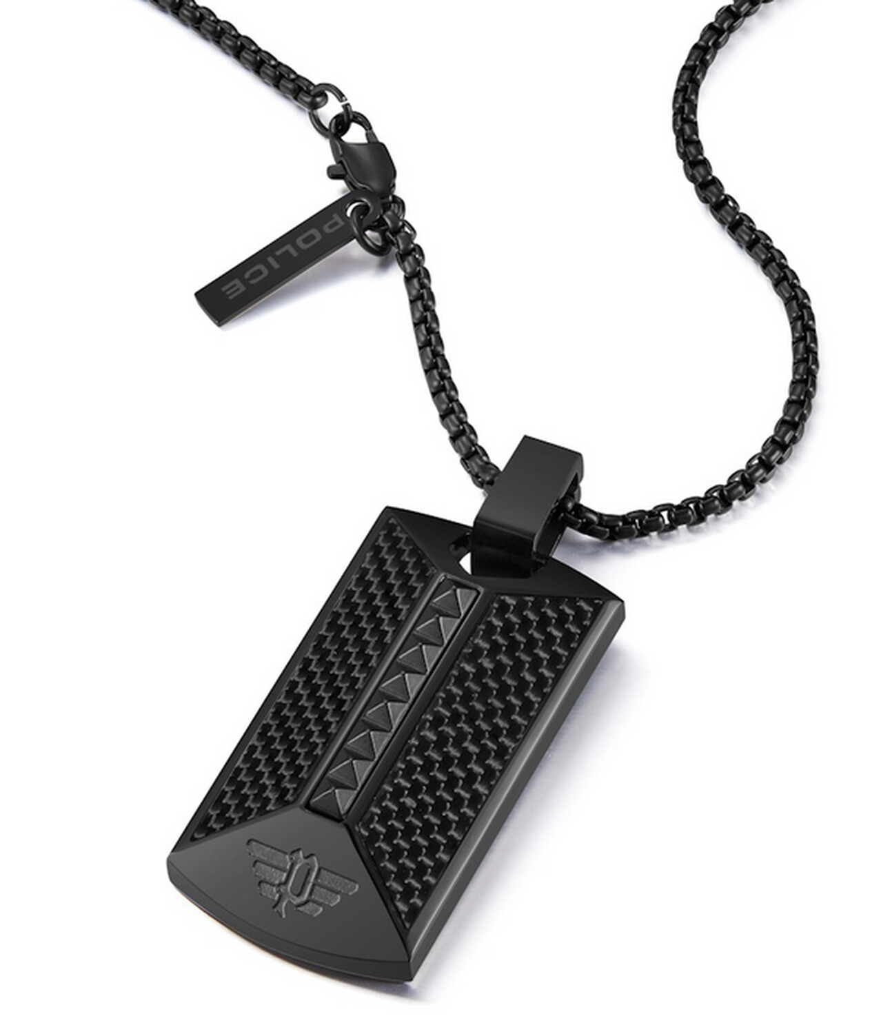 Geometric Metal Necklace By Police For Men