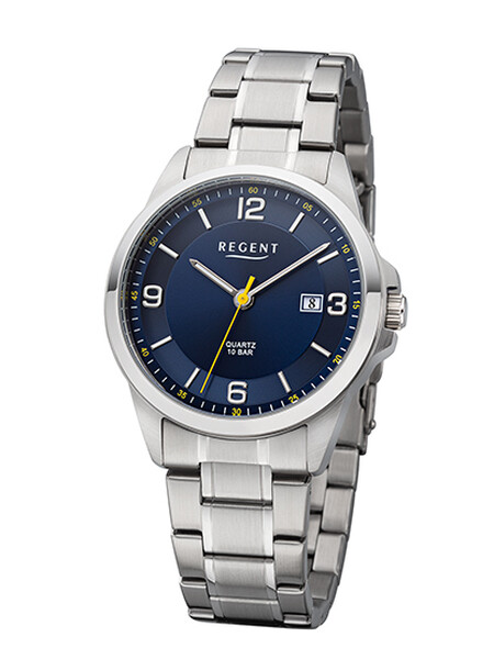 Regent Herrenarmbanduhr Stahlgeh�use F-1287