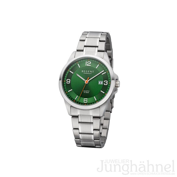 Regent Herrenarmband Stahlgehäuse Metallarmband...