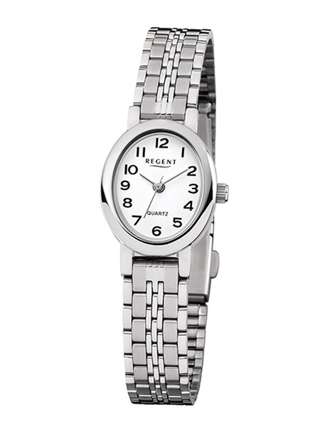 Regent Damenarmbanduhr SIlberfarben Oval F-1169