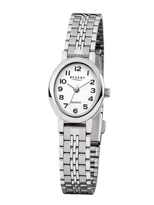 Regent Damenarmbanduhr SIlberfarben Oval F-1169