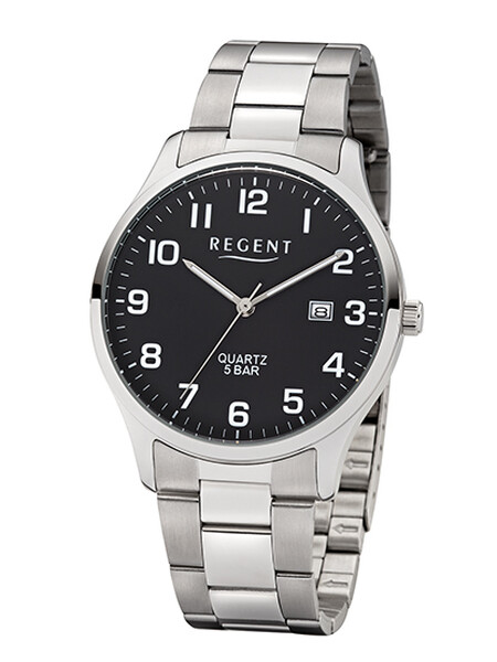 Regent Herrenarmbanduhr Silberfarben F-1564