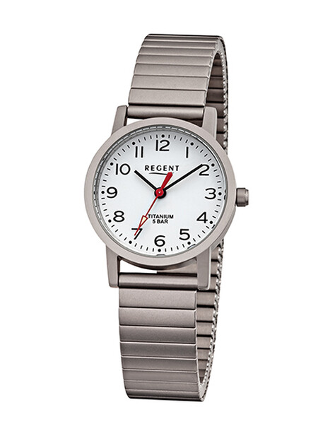 Regent Damenarmbanduhr Silberfarben F-1435