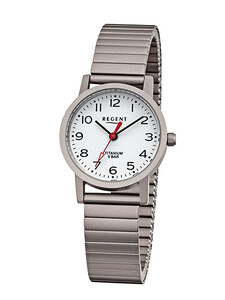 Regent Damenarmbanduhr Silberfarben F-1435
