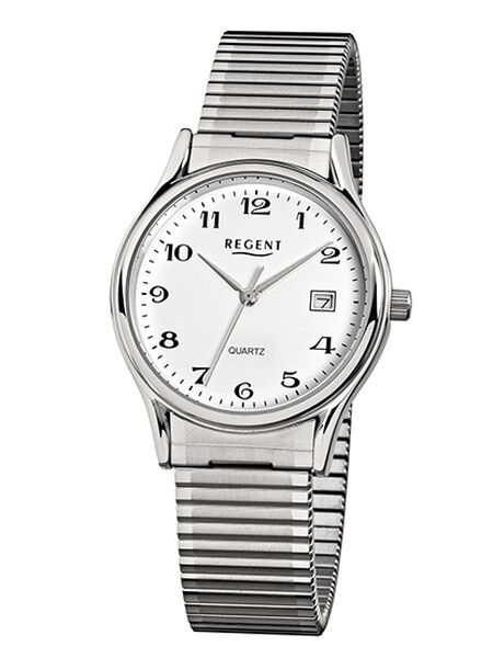 Regent Herrenarmbanduhr Silberfarben F-874