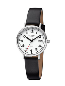 Regent Damenarmbanduhr Silberfarbenes Geh�use...