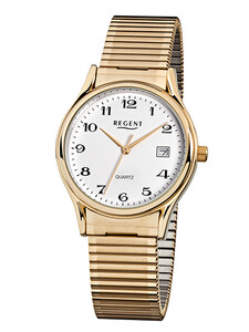 Regent Herrenarmbanduhr Goldfarben F-873