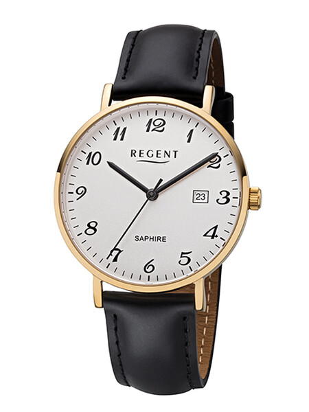 Regent Herrenarmbanduhr Goldfarben F-1230