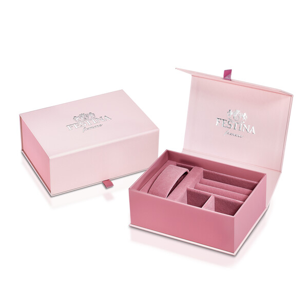 Festina Boyfriend Collection Damenuhr Silberfarben mit...