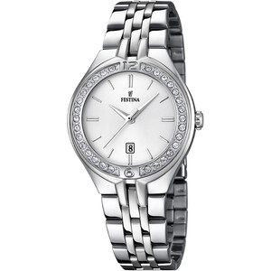 Festina Mademoiselle Damenuhr Silberfarben mit...