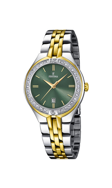 Festina Mademoiselle Damenuhr Silber-/Goldfarben mit...