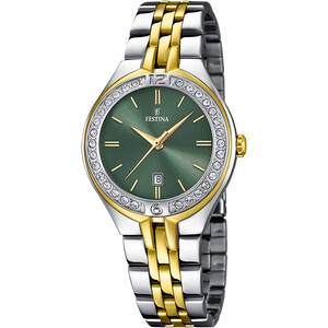 Festina Mademoiselle Damenuhr Silber-/Goldfarben mit...