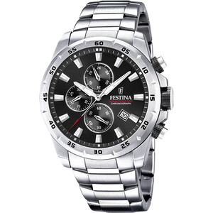 Festina Timeless Chronograph Herrenuhr Schwarz/Silber...
