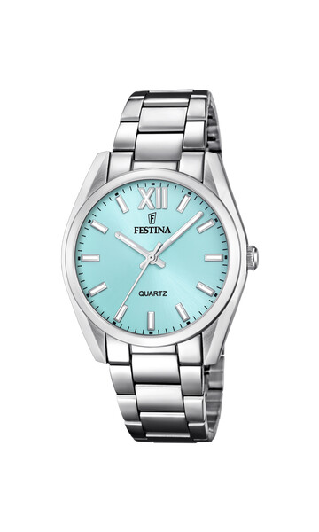 Festina Boyfriend Collection Damenuhr Hellblau/Silber...