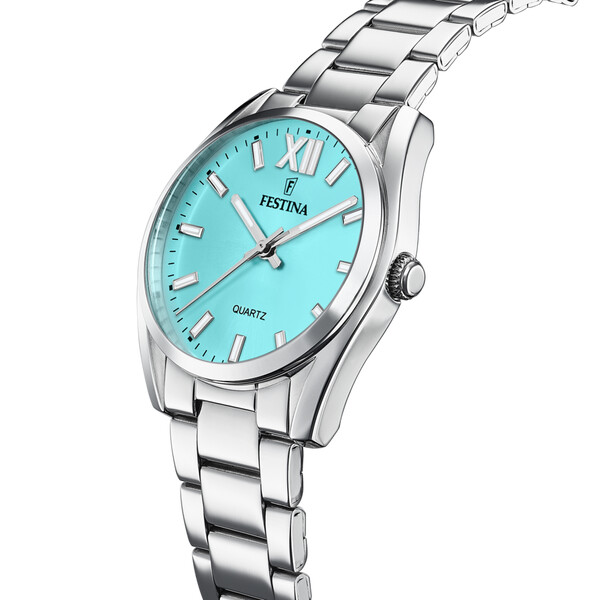 Festina Boyfriend Collection Damenuhr Hellblau/Silber...