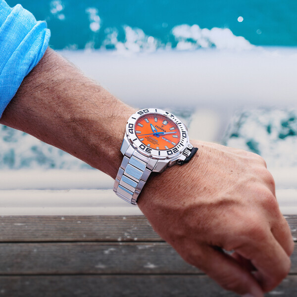 Festina Diver Herrenuhr Orange/Silber F20665/5