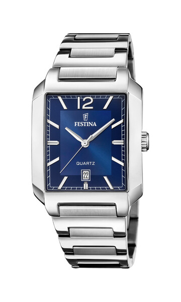 Festina On The Square Herrenuhr Blau/Silber F20677/3