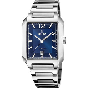 Festina On The Square Herrenuhr Blau/Silber F20677/3