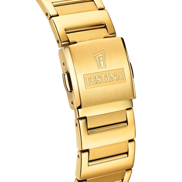 Festina On The Square Herrenuhr Wei�/Gold F20678/2