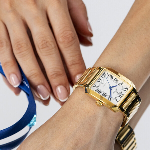 Festina On The Square Damenuhr Weiß/Gold F20680/1