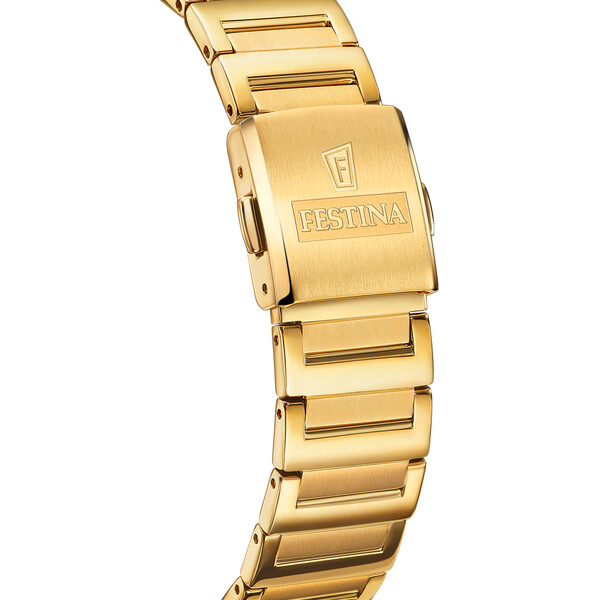 Festina On The Square Damenuhr Perlmutt/Gold F20680/2