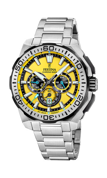 Festina Chrono Bike Herrenuhr Gelb/Schwarz/Silber F20724/4