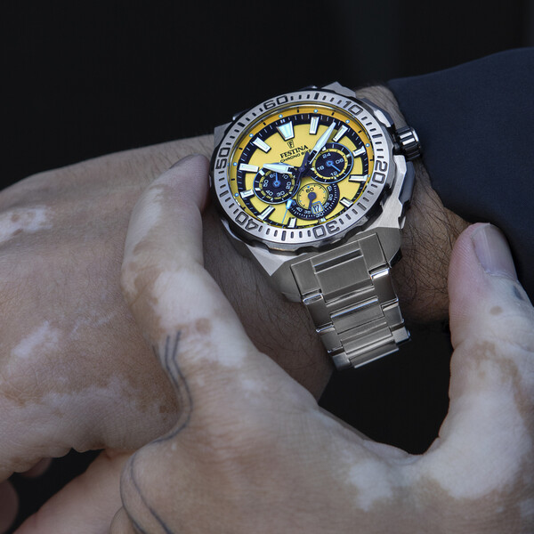 Festina Chrono Bike Herrenuhr Gelb/Schwarz/Silber F20724/4