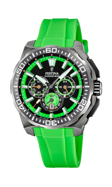 Festina Chrono Bike Herrenuhr Schwarz/Grün F20725/3