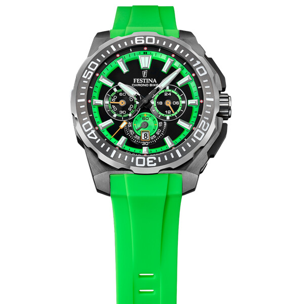 Festina Chrono Bike Herrenuhr Schwarz/Grün F20725/3