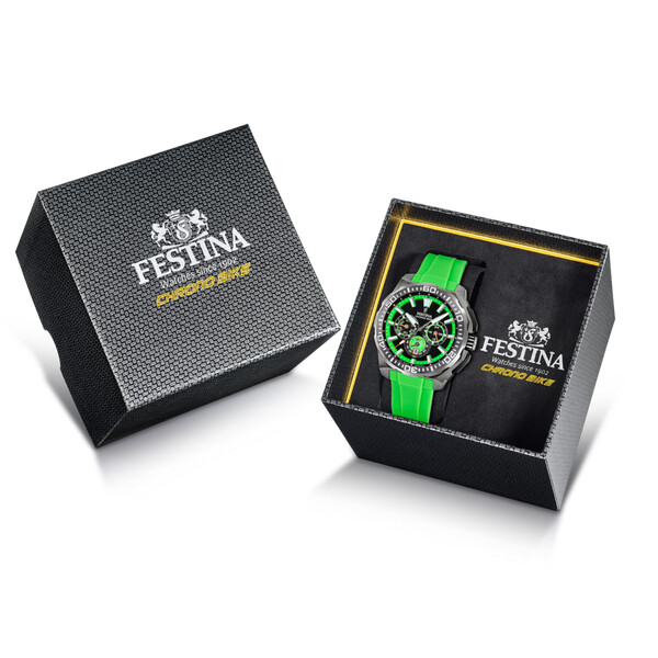 Festina Chrono Bike Herrenuhr Schwarz/Grün F20725/3