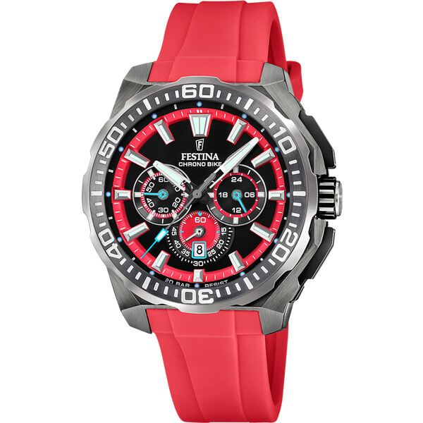 Festina Chrono Bike Herrenuhr Schwarz/Rot F20725/5
