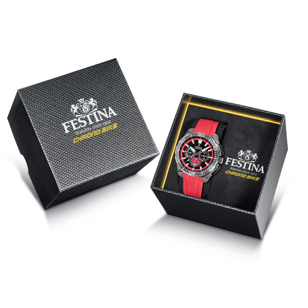 Festina Chrono Bike Herrenuhr Schwarz/Rot F20725/5