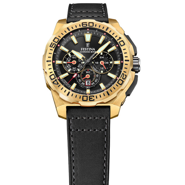 Festina Chrono Bike Herrenuhr Schwarz/Gold F20728/3